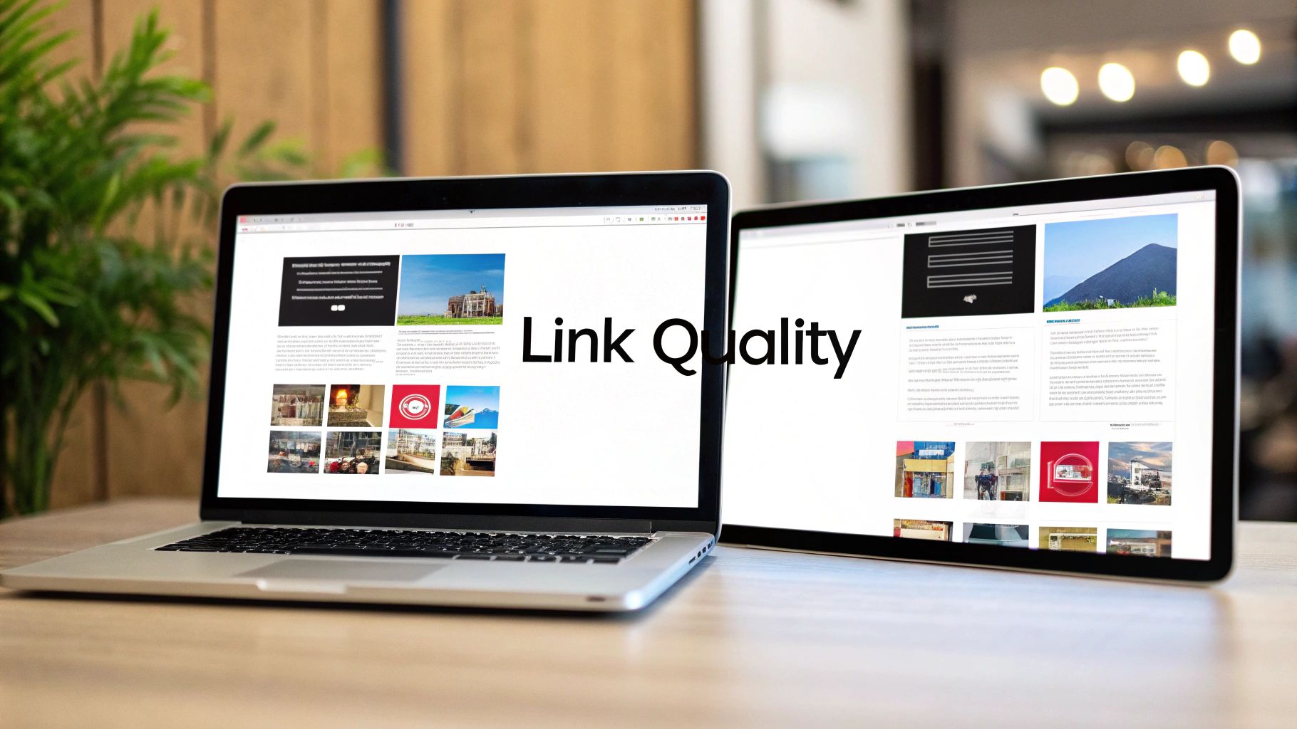 Abstract digital art showing interconnected nodes, representing the quality and relevance of a backlink network.