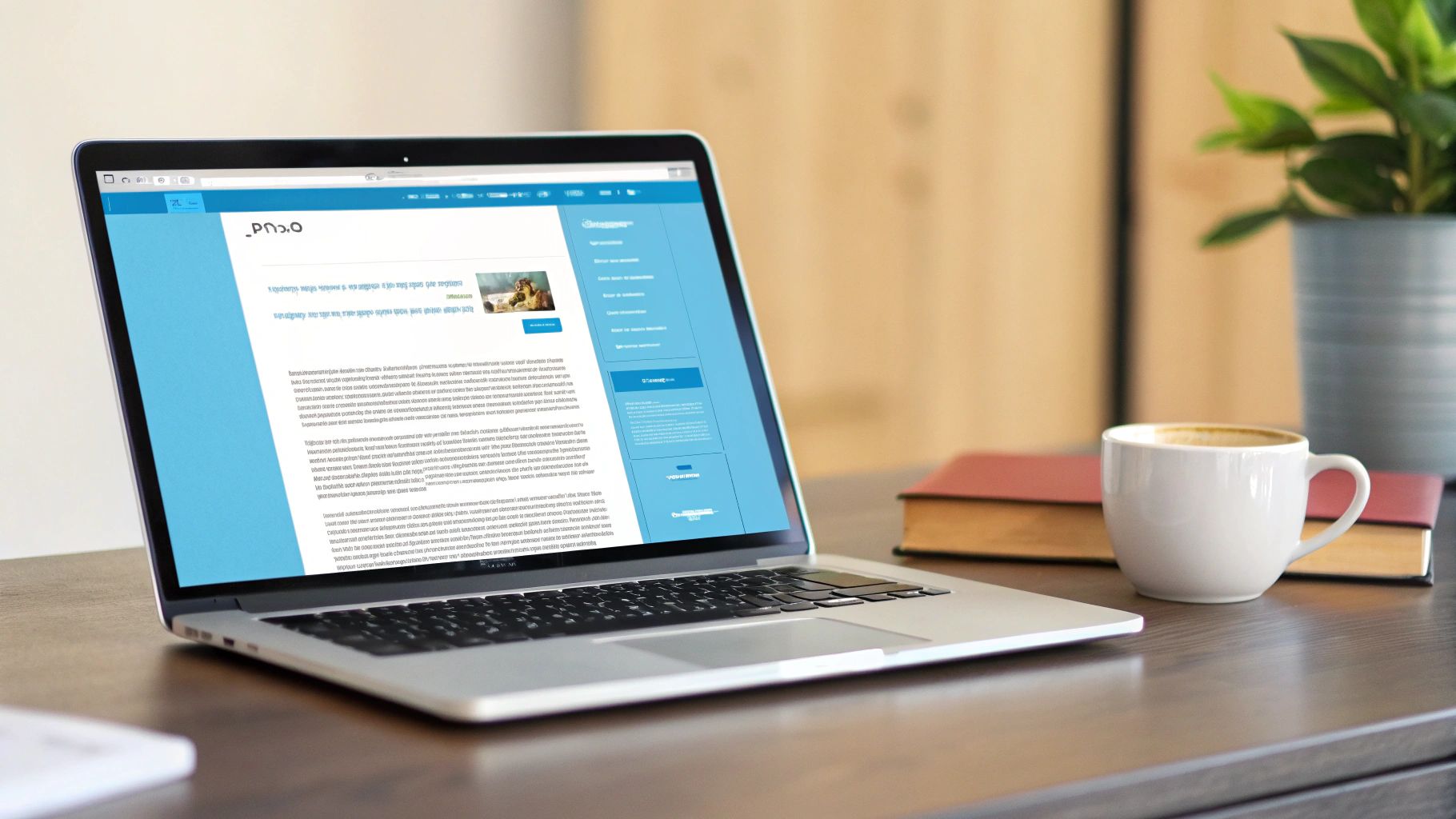 אישה מעצבת אתר אינטרנט במחשב נייד