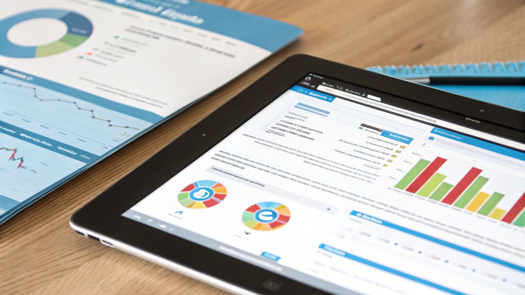 איור של זכוכית מגדלת סורקת אתר איקומרס כדי למצוא הזדמנויות SEO