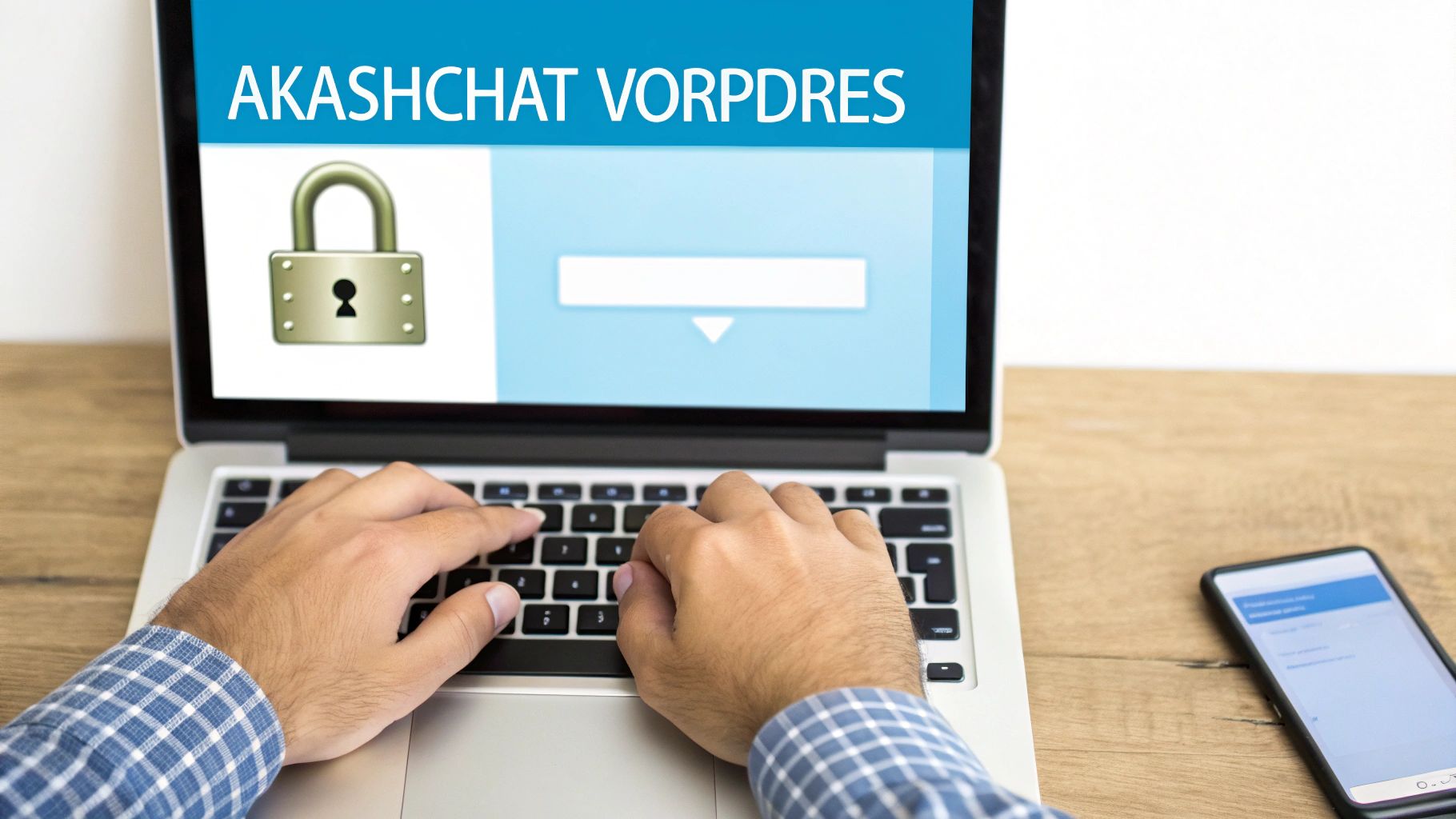 איור של מנעול דיגיגיטטלי המגן על אתר אינטרנט