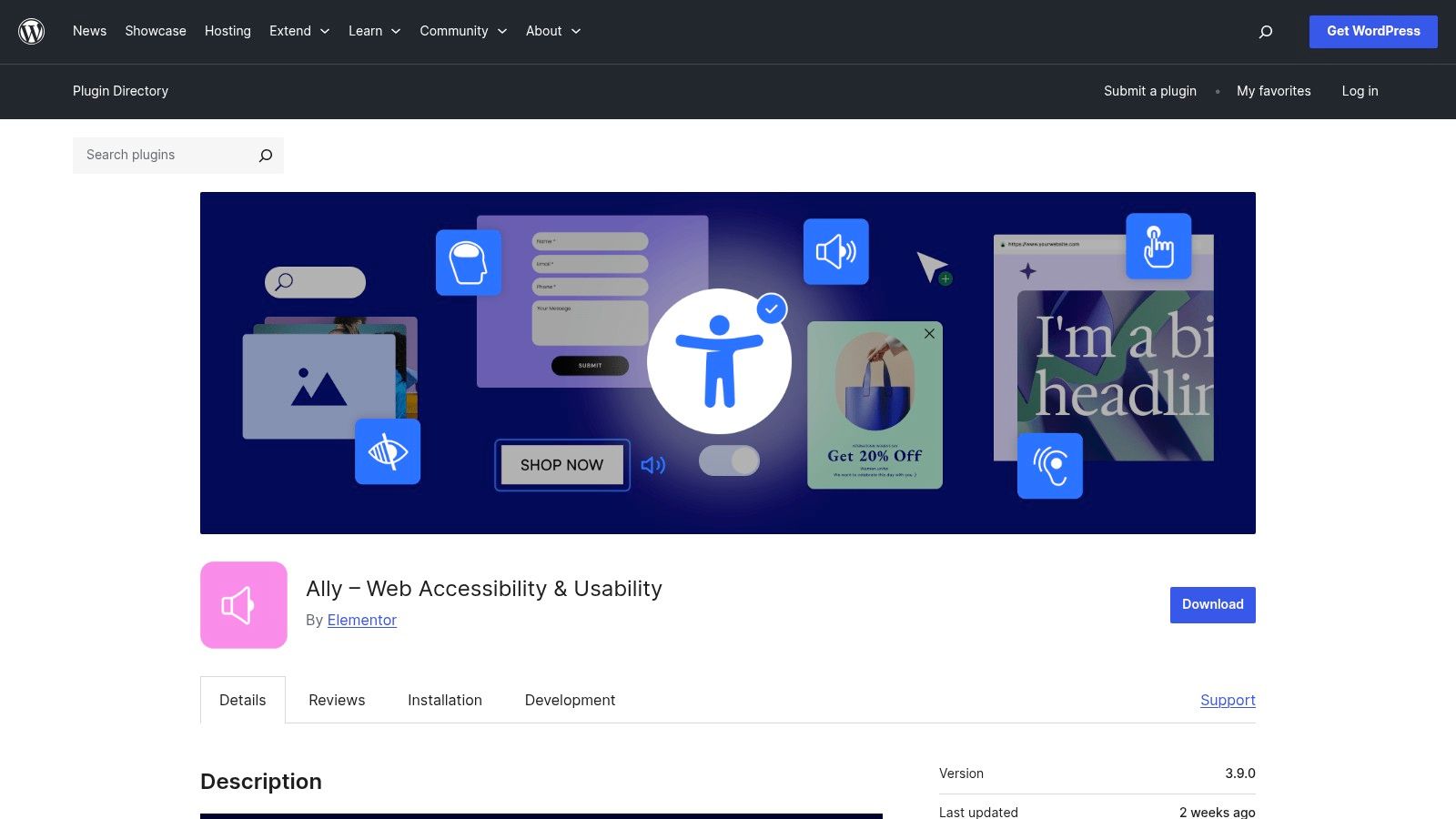Ally (Pojo / One Click Accessibility)