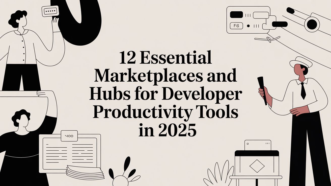 12 būtiski tirgi un centri izstrādātāju produktivitātes rīkiem 2025. gadā