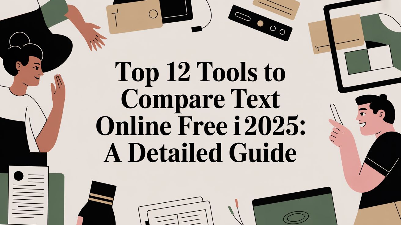12 labākie rīki teksta salīdzināšanai tiešsaistē bez maksas 2025. gadā: detalizēta rokasgrāmata