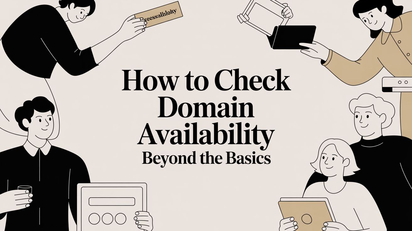 Kā pārbaudīt domēna pieejamību pāri pamatiem