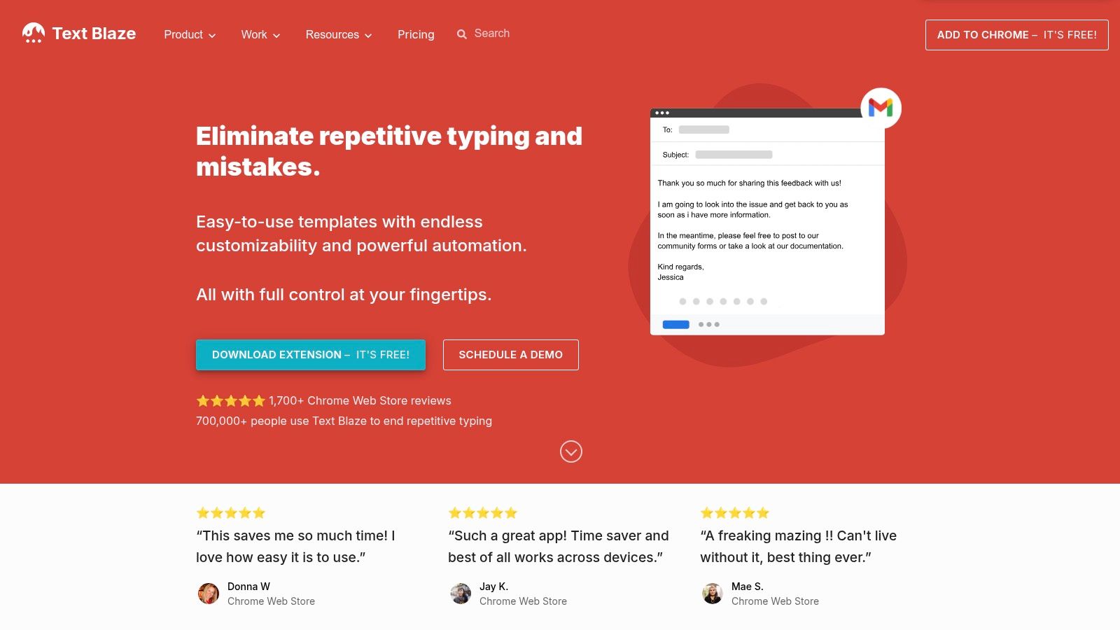 Text Blaze (blaze.today) – Text expansion and automation