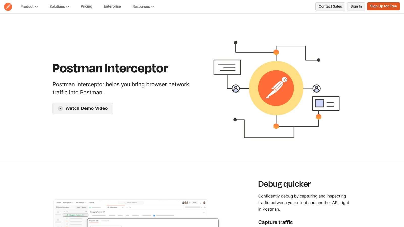 Postman Interceptor – Postman product page (plus Chrome Web Store)