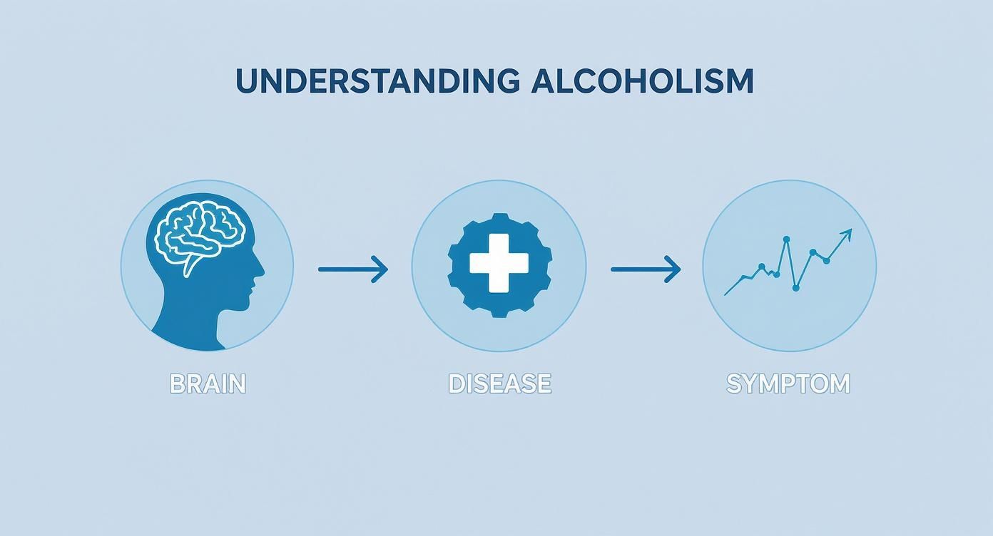 Infographic about how to live with an alcoholic