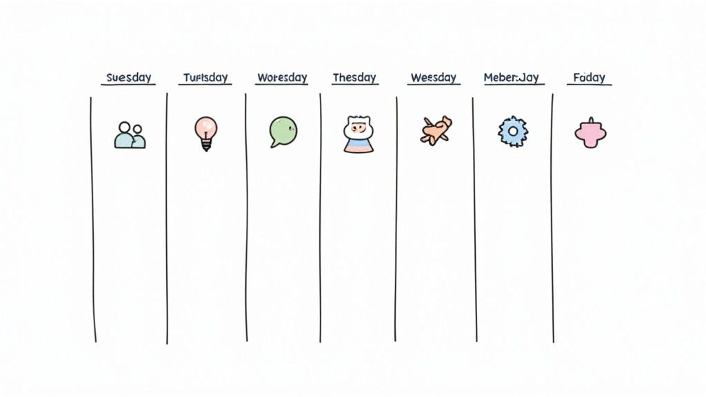 A group of people sitting in a circle during a therapy session, looking engaged.