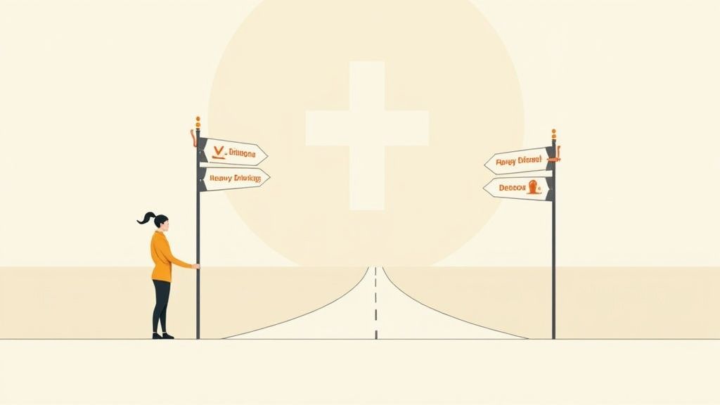 A doctor reviewing a chart with a patient, emphasizing the medical nature of detox.