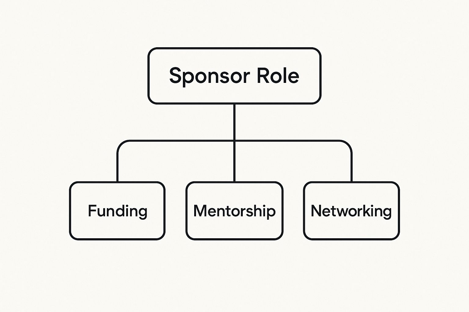 Infographic about what does a sponsor do