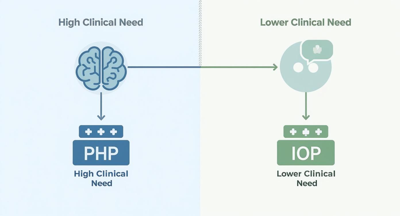 Infographic about difference between iop and php