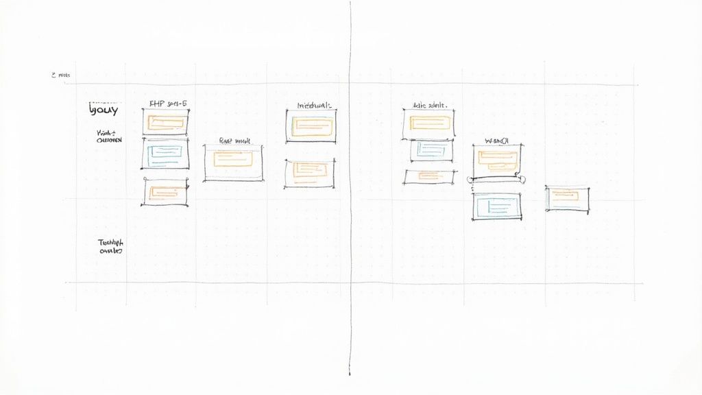 A person sitting at a desk, reviewing insurance documents with a pen, looking focused but not stressed.
