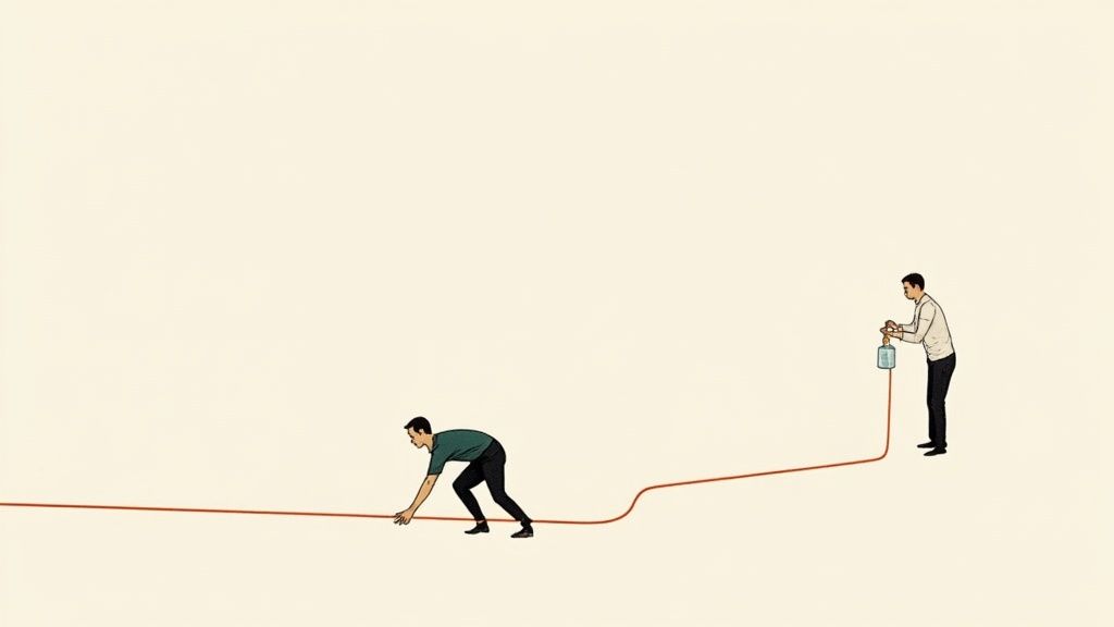 A thoughtful person writing in a journal, symbolizing the process of setting clear boundaries.