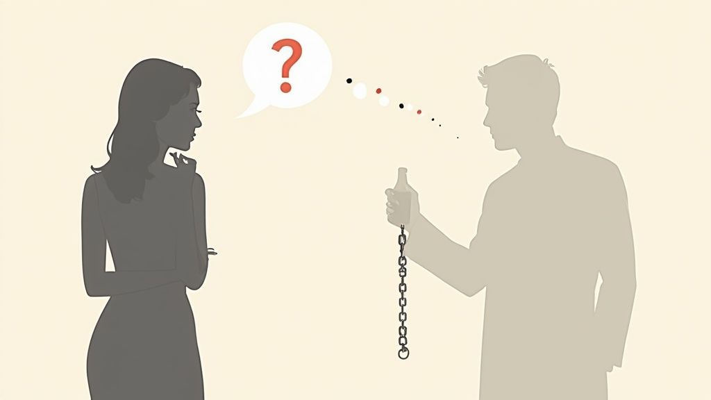 A concerned woman sitting alone, reflecting on her relationship and the challenges of dealing with her husband's alcoholism.