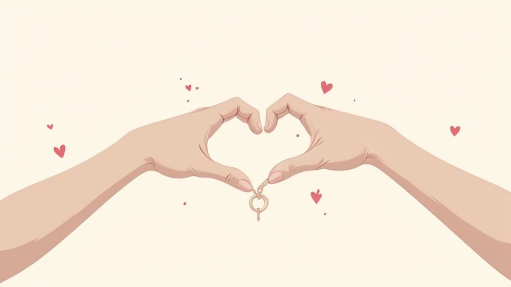 A visual representation of healthy relationships with interconnected, supportive figures.