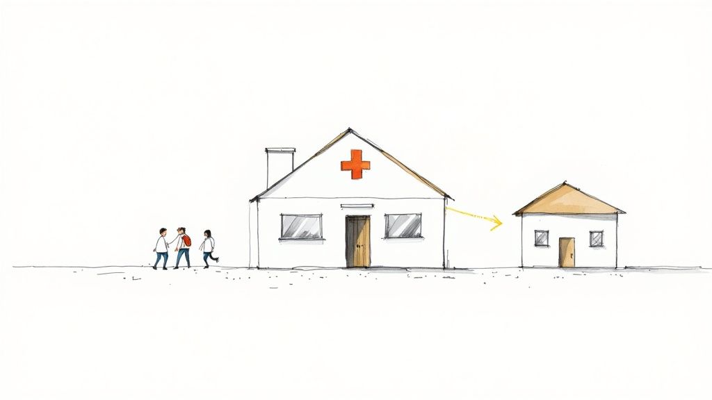 Group therapy session in a comfortable, well-lit room