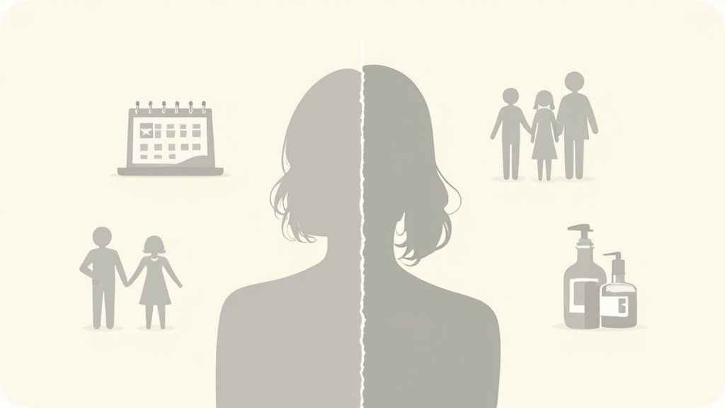 Person looking thoughtfully out a window, with a reflection showing a different, more troubled expression.