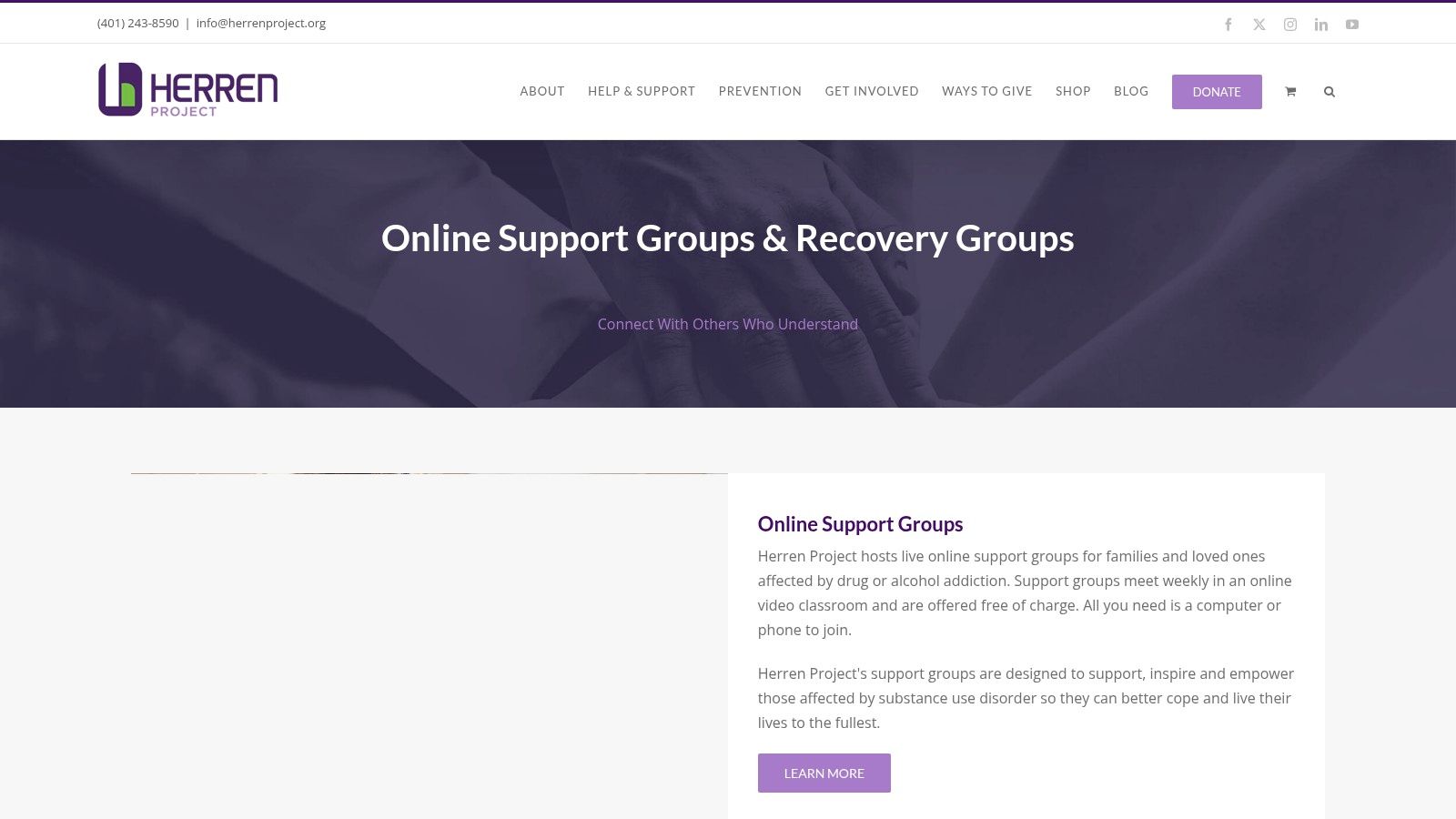 Herren Project — Online Family Support Groups