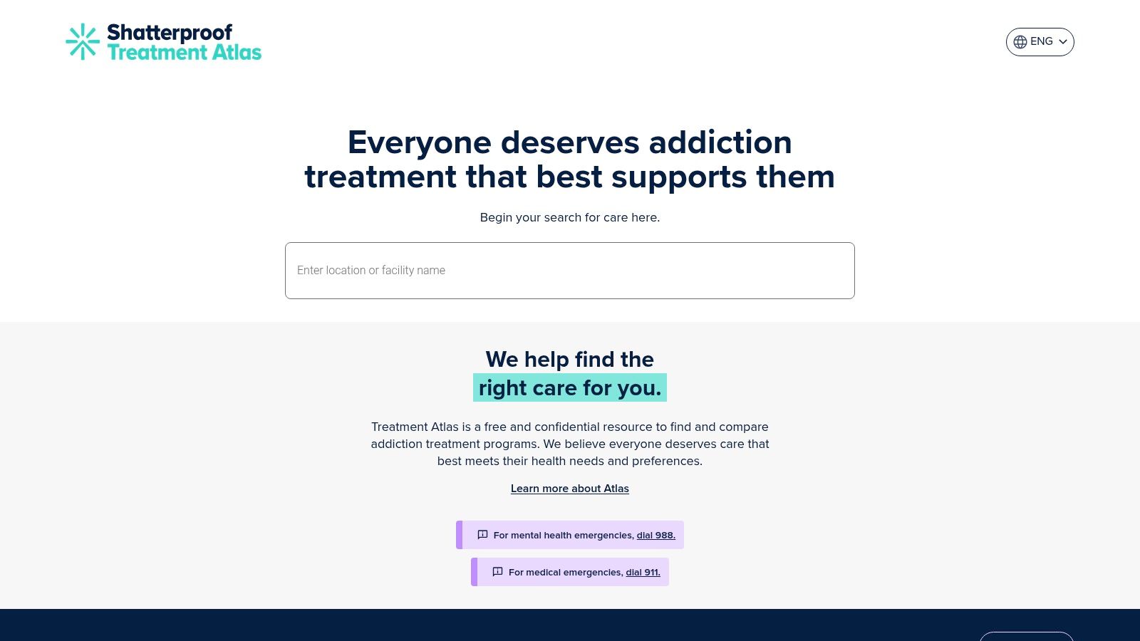 Shatterproof Treatment Atlas