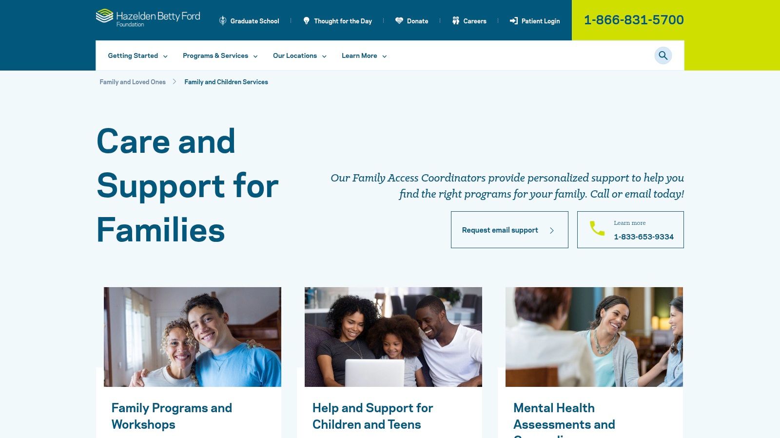 Hazelden Betty Ford — Family & Children Services