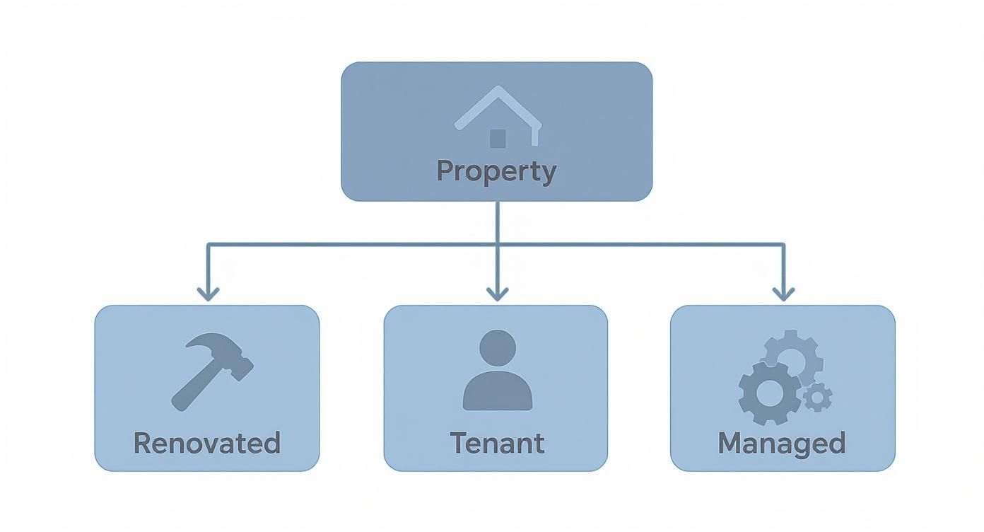Infographic about what is a turnkey property