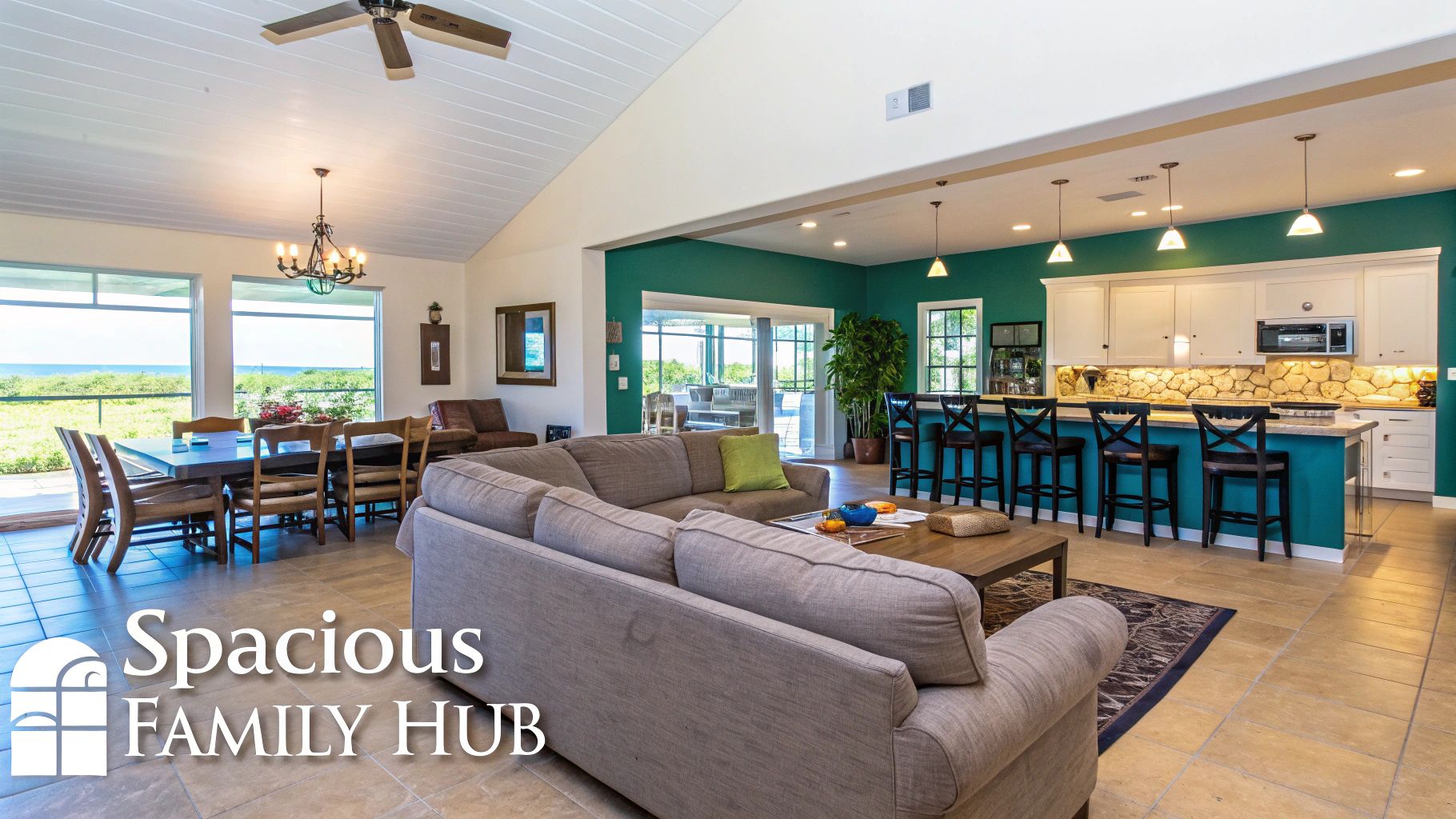 Luxury Vacation Rentals With Large Family Room And Gourmet Kitchen preview