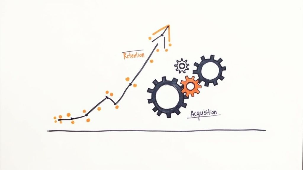A group of smiling people collaborating around a table, symbolizing strong client partnerships.