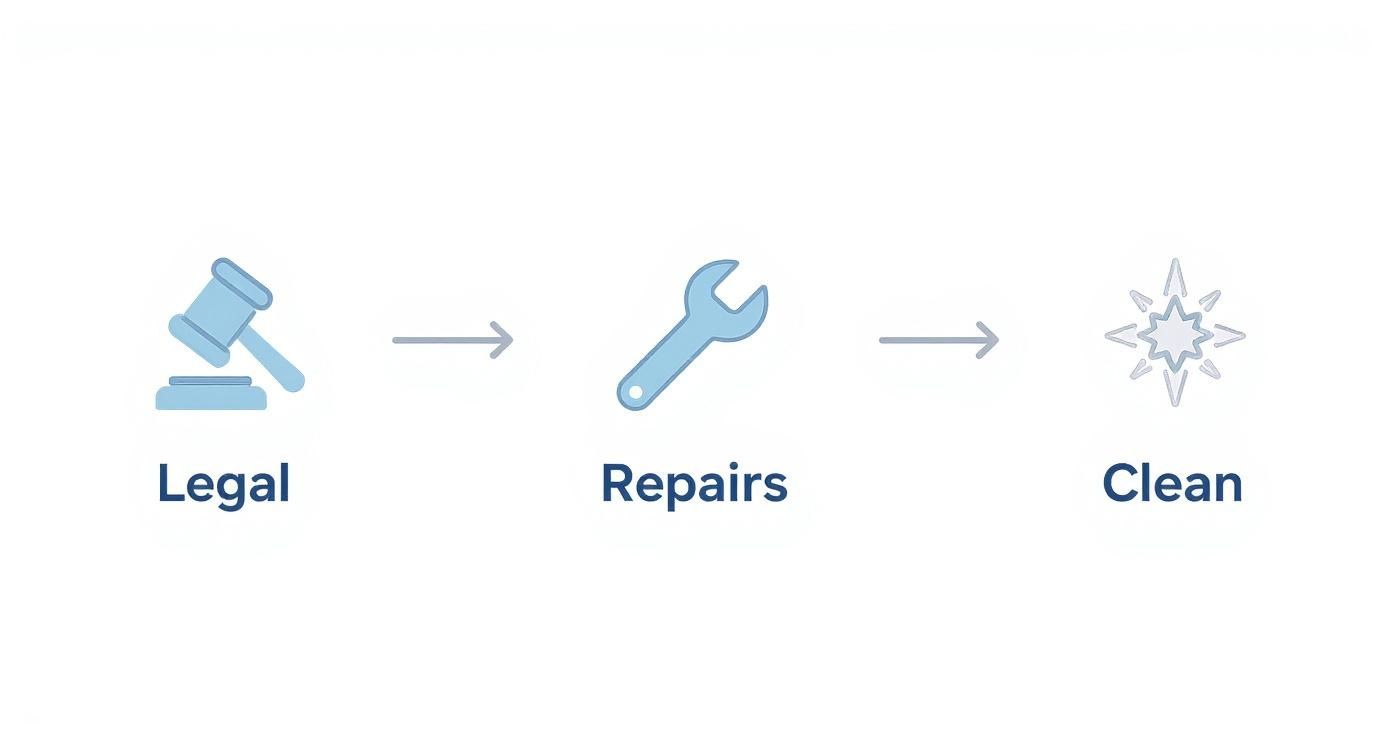 Infographic about how to rent out property