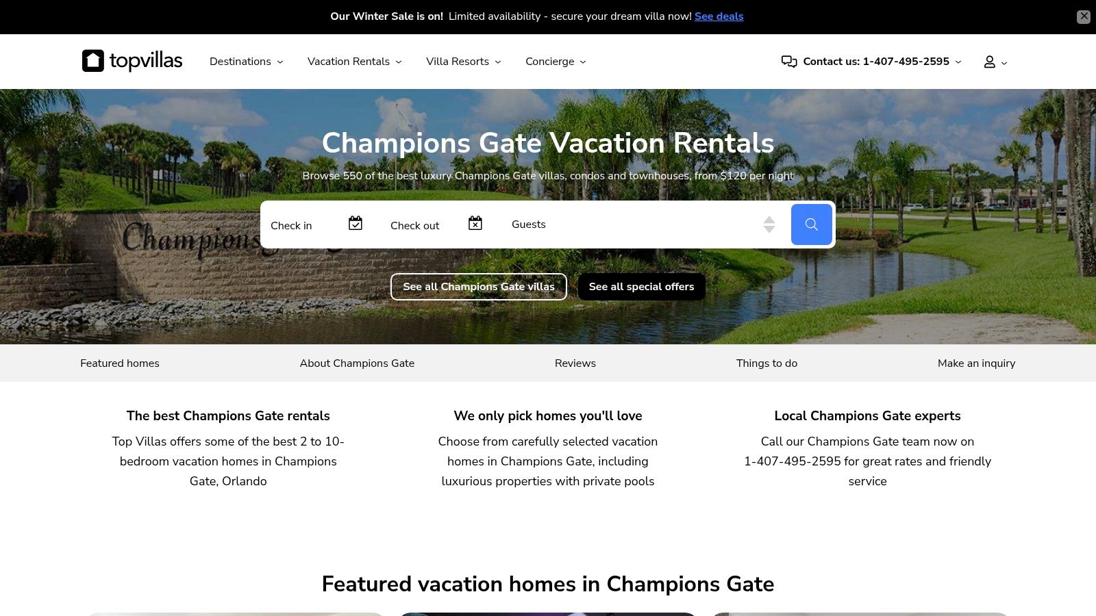 Top Villas (ChampionsGate and other Orlando resorts)