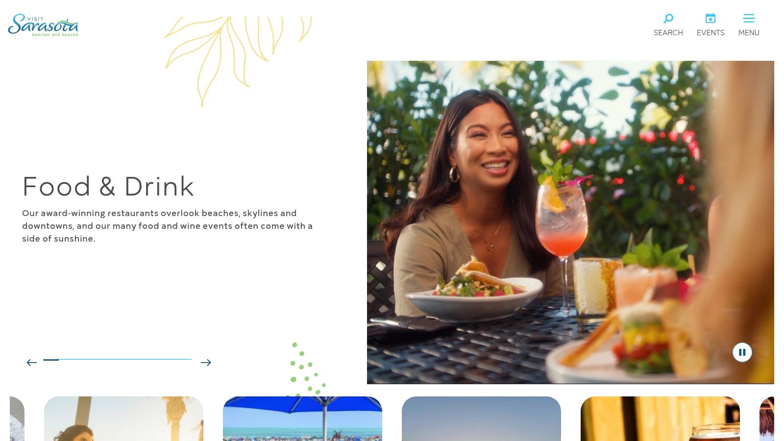 A family enjoys outdoor dining at a Sarasota restaurant