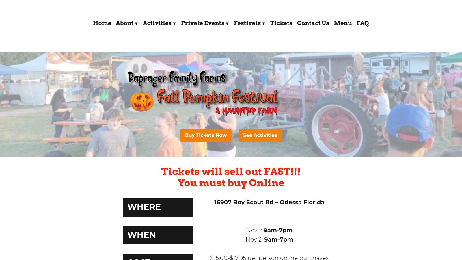Raprager Family Farms – Pumpkin Festival