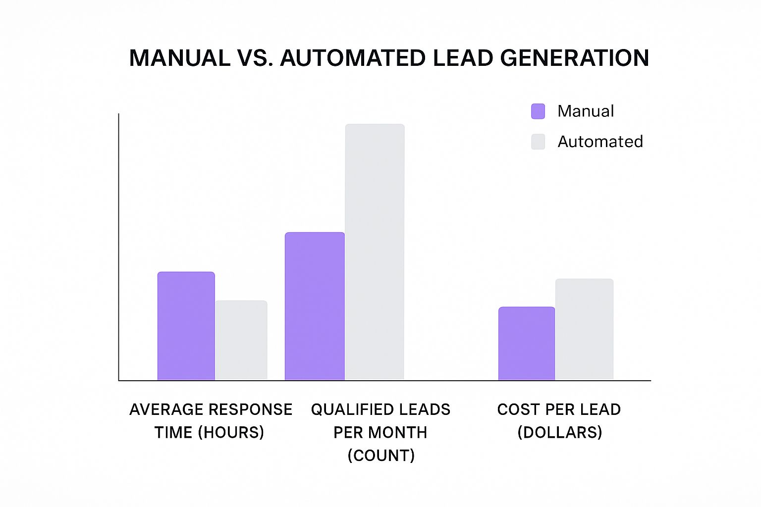 Infographic about automate lead generation