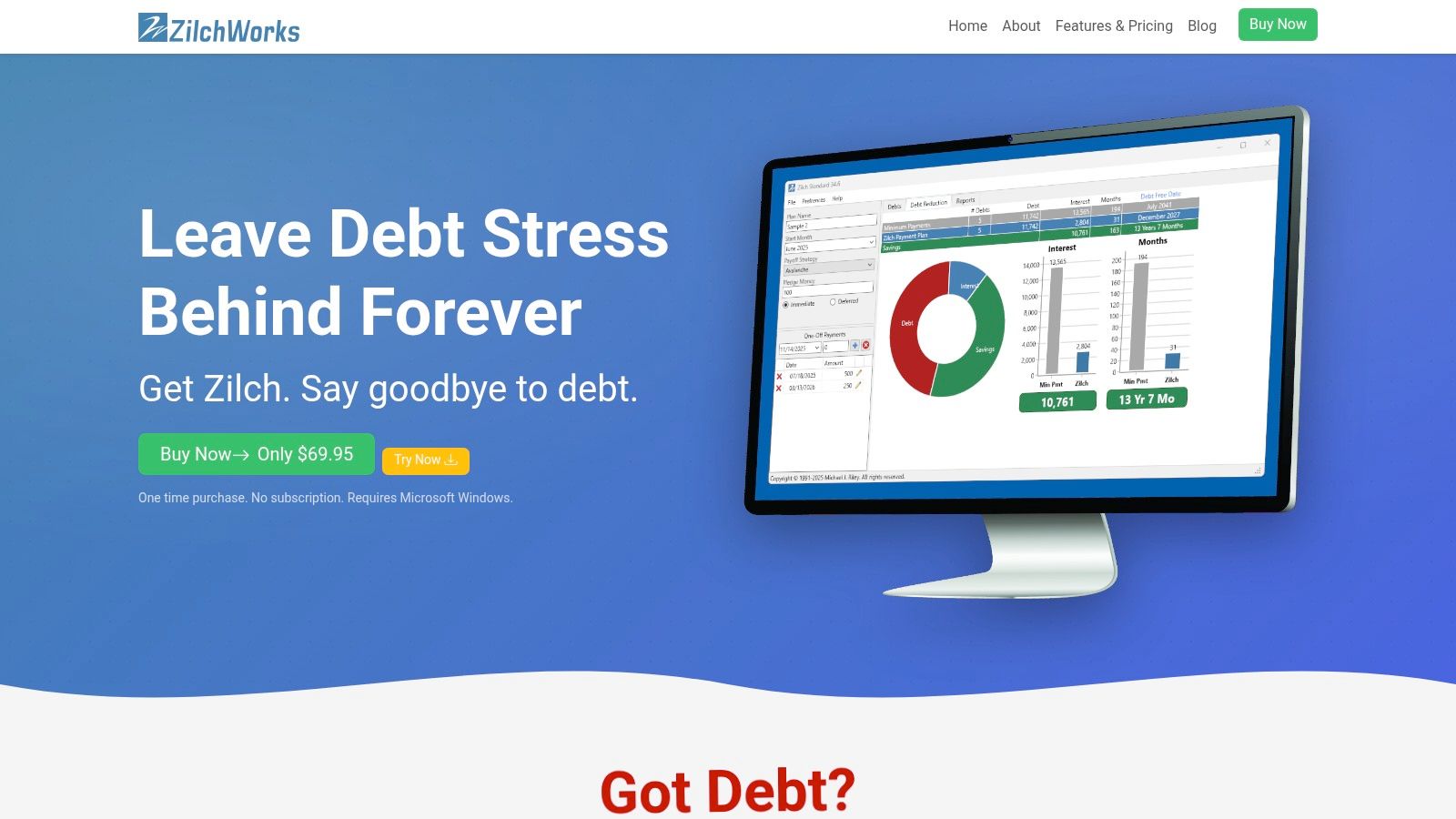 ZilchWorks (Debt Payoff Software)
