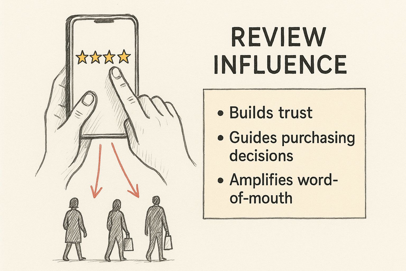 Infographic about how to write reviews