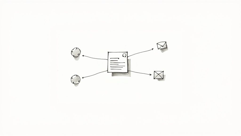 A person pointing at a screen showing testimonials integrated into a website design.