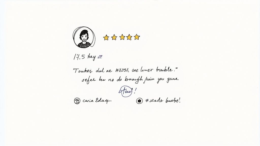 Star Rating and Short Review Testimonials