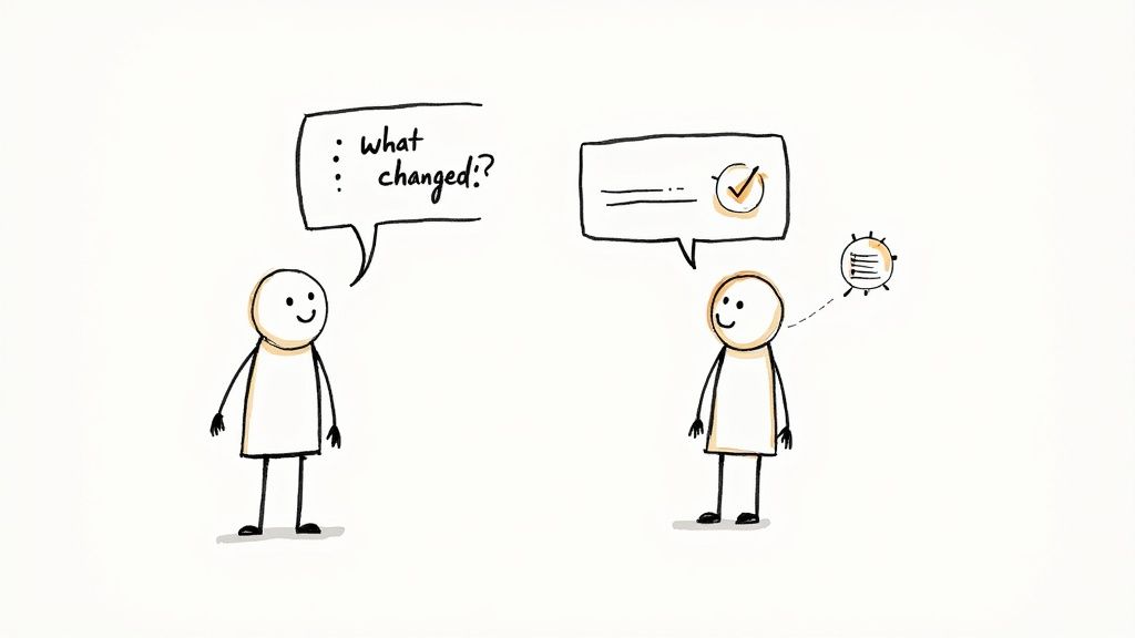 A person smiling while writing in a notebook, signifying a happy customer ready to give a testimonial.