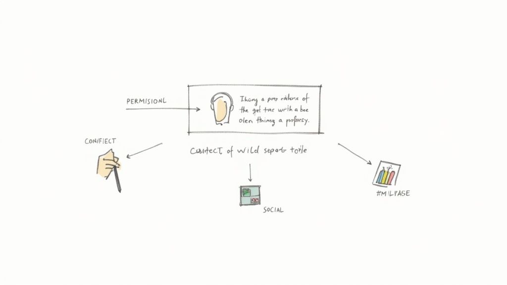 A person giving a thumbs up in a professional setting, symbolizing customer approval and ethical use of testimonials.