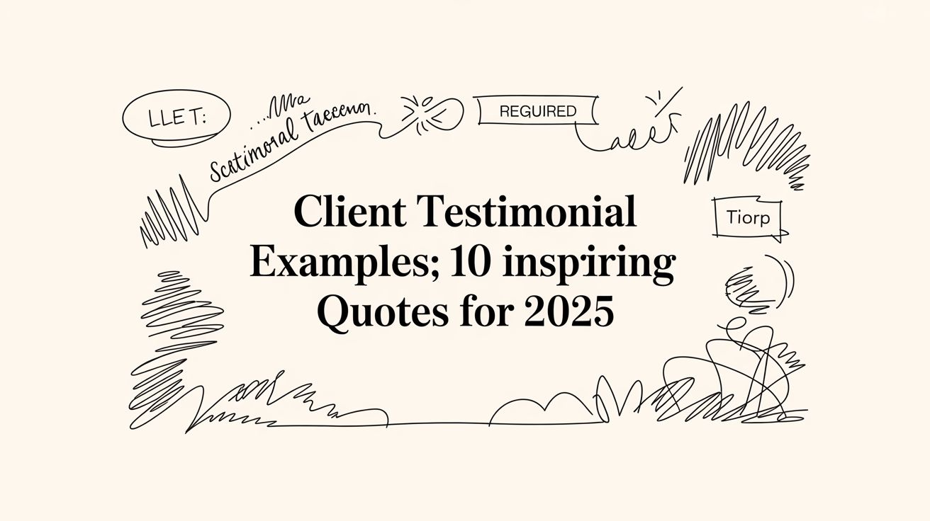 Client testimonial examples: 10 Inspiring Quotes for 2025