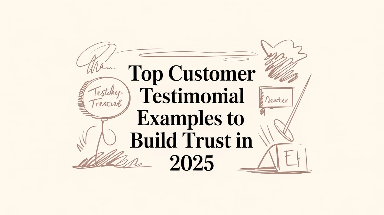 Top Customer Testimonial Examples to Build Trust in 2025