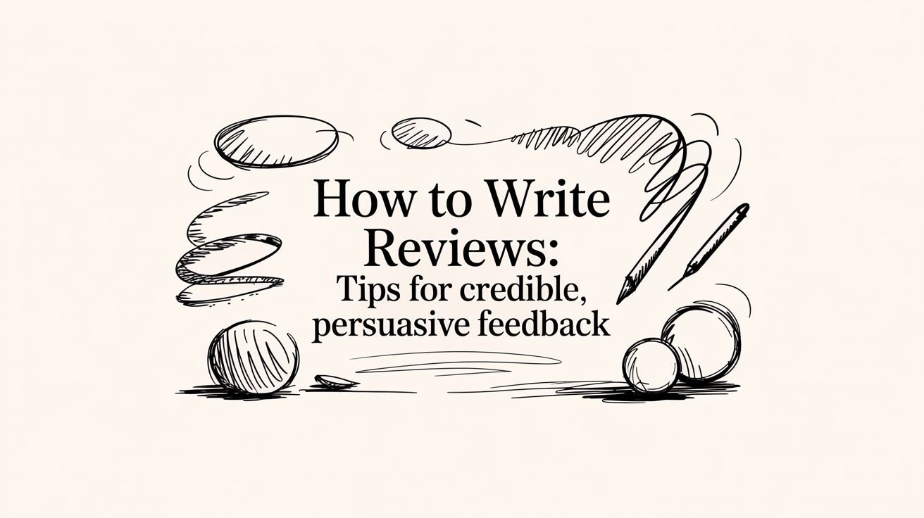 How to Write Reviews: Tips for Credible, Persuasive Feedback