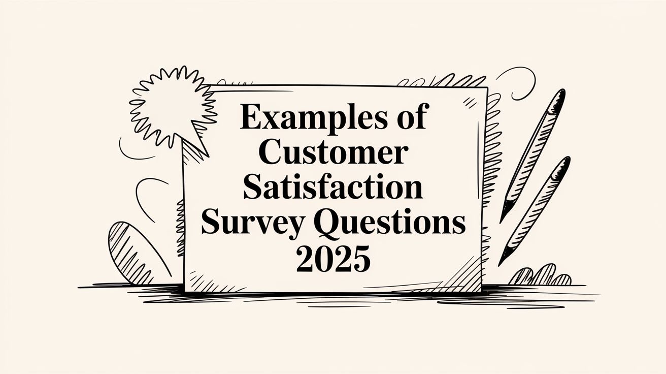 examples of customer satisfaction survey questions 2025