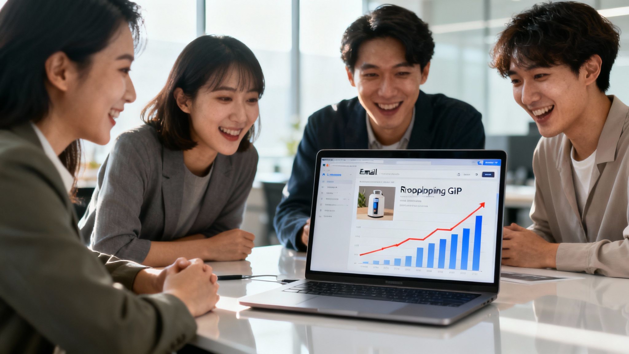 A person editing a video on a computer, symbolizing the creation of video content for email marketing.