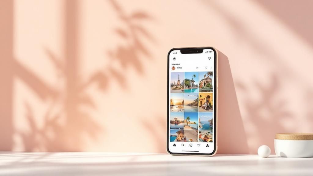Screenshot from https://wideo.co/travel-and-hospitality/ showing an easy-to-use video creation interface with travel-themed templates.