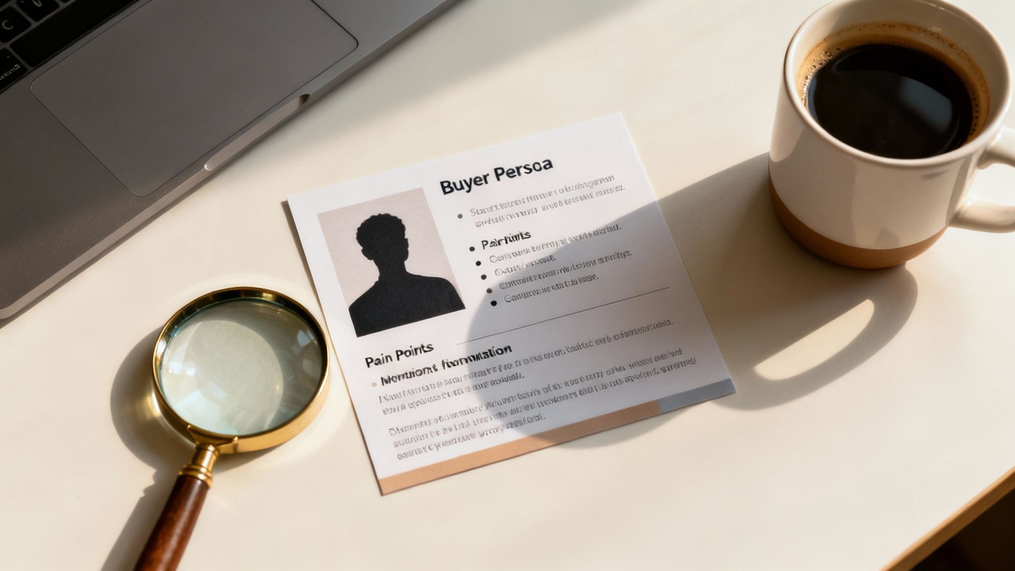 A diverse group of people's faces arranged in a collage, representing different audience personas.