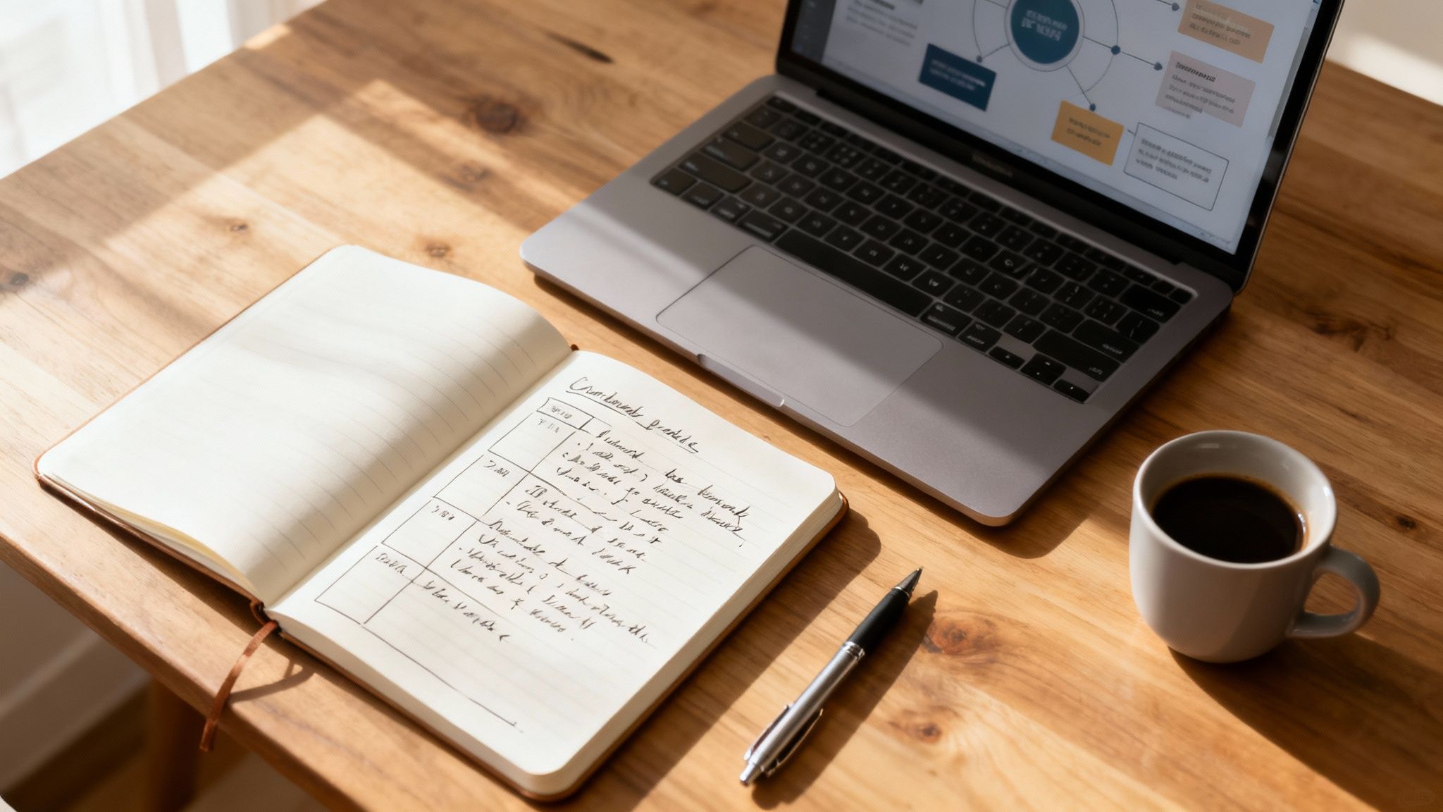 A team collaborating with sticky notes on a glass wall, planning a project strategy.