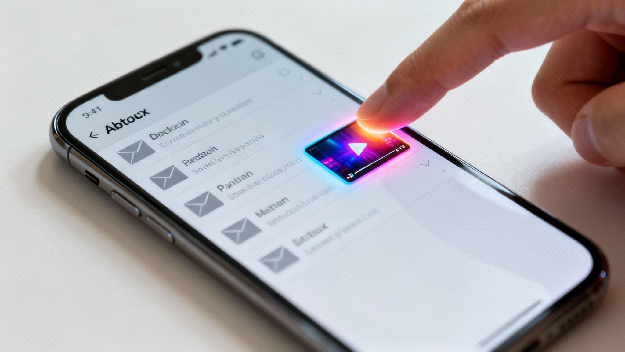 A group of diverse professionals collaborating around a screen displaying video analytics, representing the engagement power of video in email.