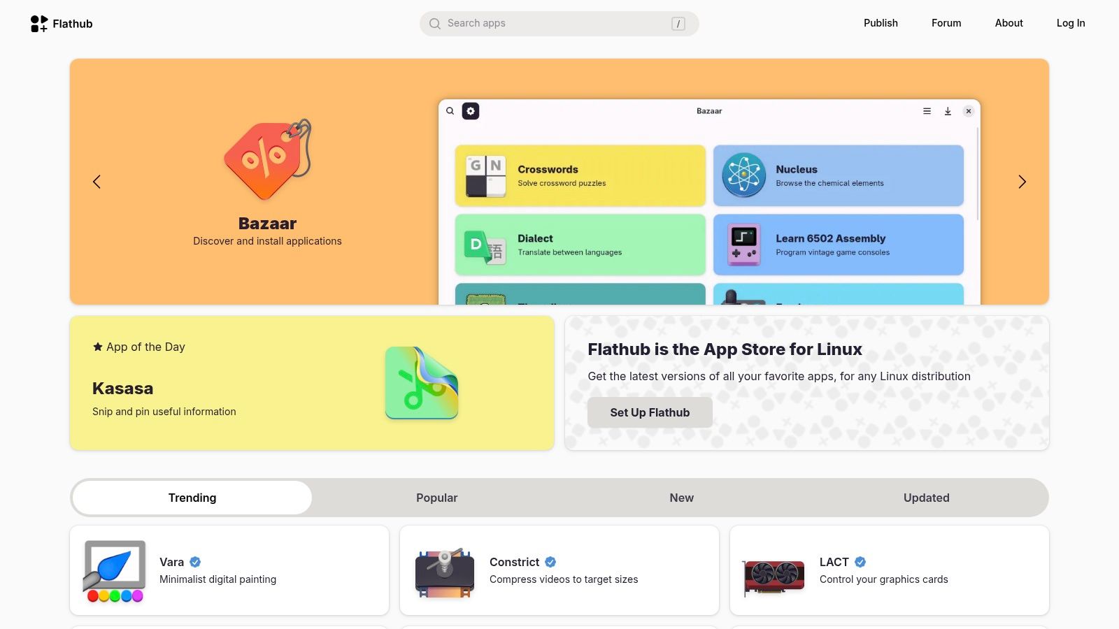 Flathub (Linux apps on ChromeOS)