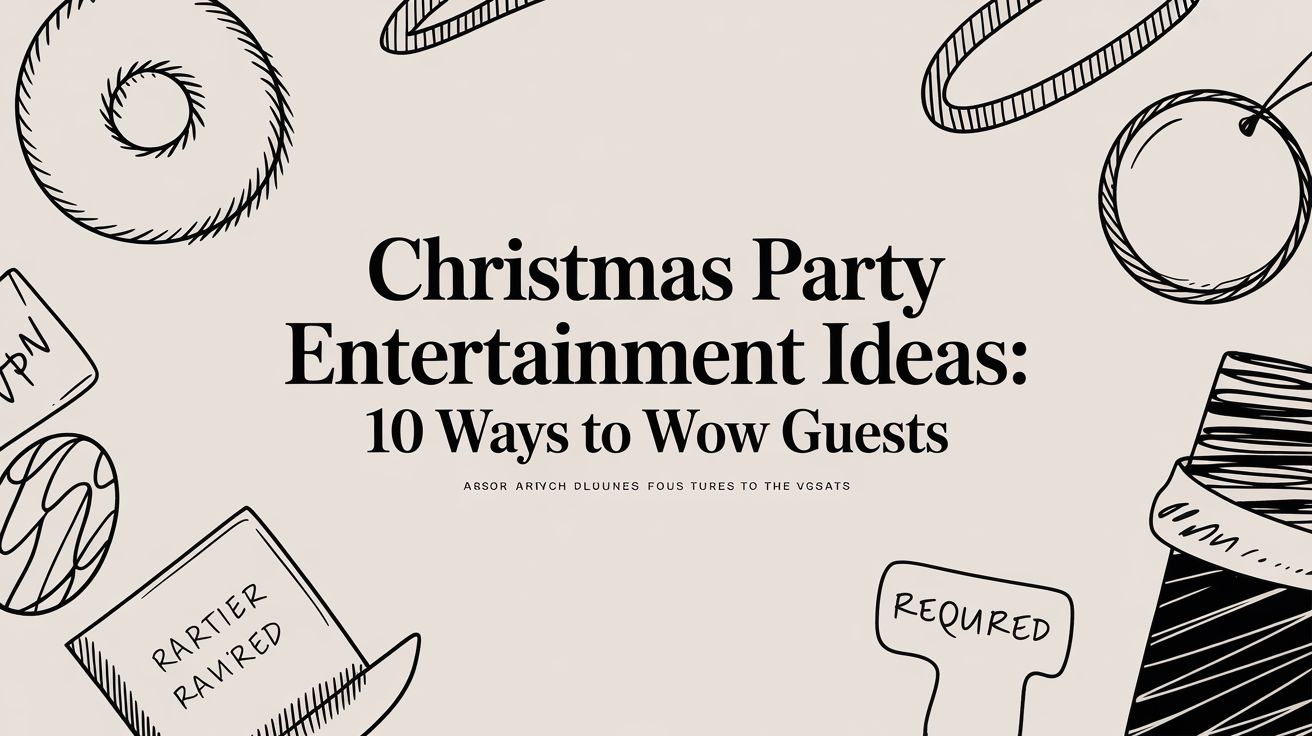 christmas party entertainment ideas: 10 ways to wow guests