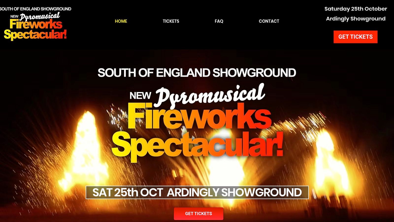 The official website for the Ardingly Fireworks Spectacular